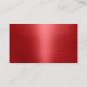 Feuerwehr Feuerwehrmann Feuerwehrmann Moderne Rot Visitenkarte (Rückseite)