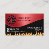 Feuerwehr Feuerwehrmann Feuerwehrmann Moderne Rot Visitenkarte (Vorderseite)