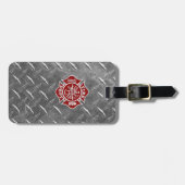 Feuerwehr / Feuerwehrmann Maltas Cross-Luggage-Tag Gepäckanhänger (Vorderseite horizontal)