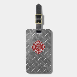 Feuerwehr / Feuerwehrmann Maltas Cross-Luggage-Tag Gepäckanhänger