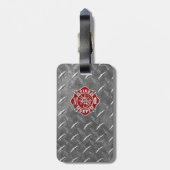 Feuerwehr / Feuerwehrmann Maltas Cross-Luggage-Tag Gepäckanhänger (Rückseite vertikal)