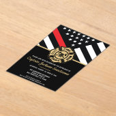 Feuerwehr Feuerwehrruhestand Acryleinladungen (Ablage )