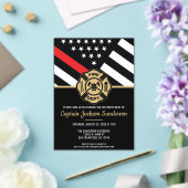 Feuerwehr Feuerwehrruhestand Acryleinladungen (In Situ (Hochzeit))