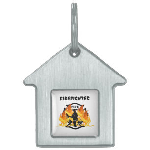 Feuerwehr-Flammen Tiermarke