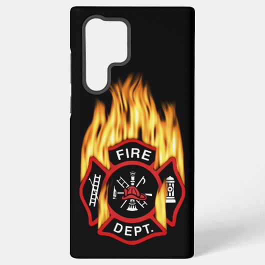Feuerwehr Flammendes Abzeichen Samsung Galaxy Hülle (Rückseite)