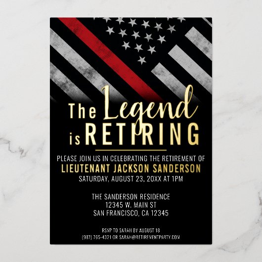 Feuerwehr Folieneinladung (Vorderseite)