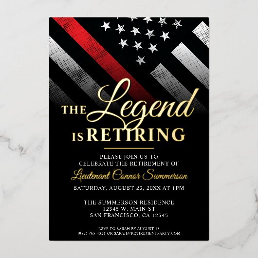 Feuerwehr Folieneinladung (Vorderseite)