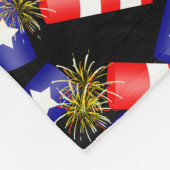 Feuerwehr für den 4. Juli Fleecedecke (Ecke)