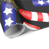 Feuerwehr für den 4. Juli Geschenkpapier (Rolleneckpunkt)