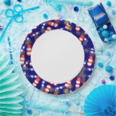 Feuerwehr für den 4. Juli Pappteller (Party)