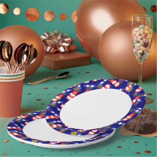 Feuerwehr für den 4. Juli Pappteller