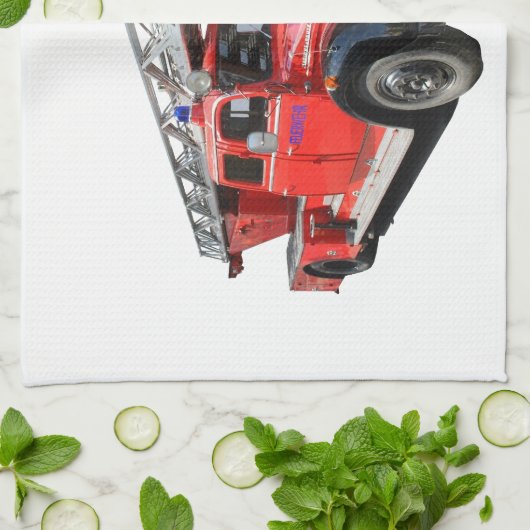 Feuerwehr Geschirrtuch (Gefaltet)