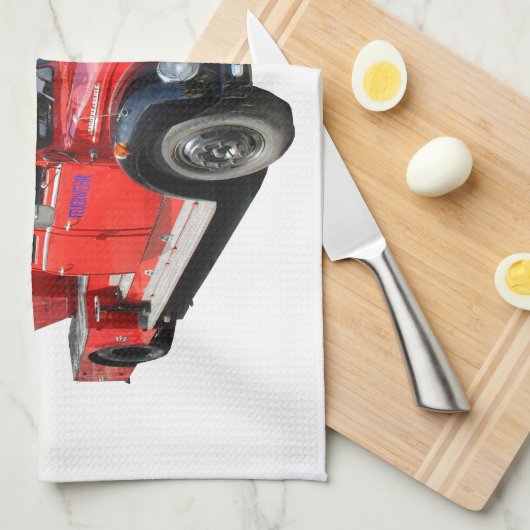 Feuerwehr Geschirrtuch (Viertel Falte)