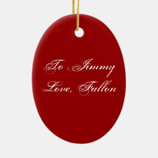 Feuerwehr-Gewohnheits-Monogramm Keramikornament (Hinten)