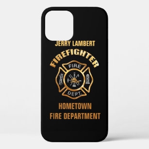 Feuerwehr-Goldnamen-Schablone iPhone 12 Hülle