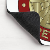 Feuerwehr-Hauptmessingsymbol Mousepad (Ecke)