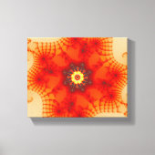 Feuerwehr im Fraktal Kunst Leinwanddruck (Vorderseite)