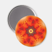 Feuerwehr im Fraktal Kunst Magnet (Vorderseite/Rückseite)