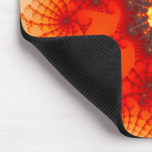 Feuerwehr im Fraktal Kunst Mousepad (Ecke)