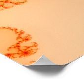 Feuerwehr im Fraktal Kunst Poster (Ecke)