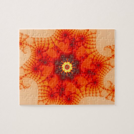 Feuerwehr im Fraktal Kunst Puzzle (Horizontal)