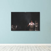 Feuerwehr in Newkirk Leinwanddruck (Insitu (Holzboden))