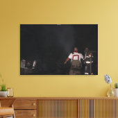 Feuerwehr in Newkirk Leinwanddruck (Insitu (Wohnzimmer))