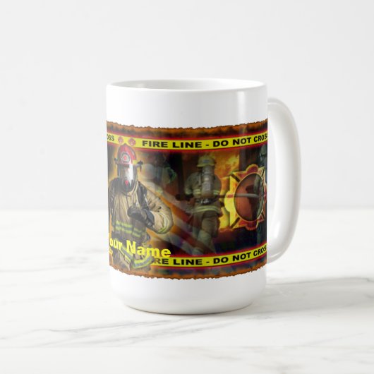 Feuerwehr-Kaffee-Tasse Kaffeetasse (VorderseiteRechts)