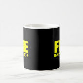 Feuerwehr-Kommissar Feuerwehrmänner Disziplinarunt Kaffeetasse (Mittel)