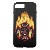 Feuerwehr-loderndes Abzeichen Case-Mate iPhone Hülle (Rückseite)