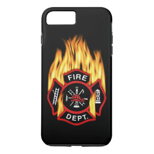 Feuerwehr-loderndes Abzeichen iPhone 8 Plus/7 Plus Hülle
