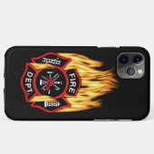 Feuerwehr-loderndes Abzeichen Case-Mate iPhone Hülle (Rückseite (Horizontal))
