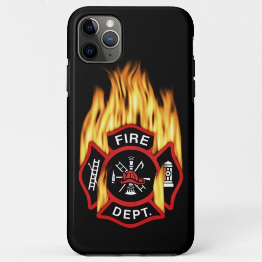 Feuerwehr-loderndes Abzeichen Case-Mate iPhone Hülle (Rückseite)