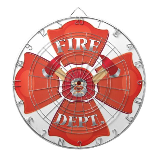 Feuerwehr-Logo Dartscheibe (vorne)