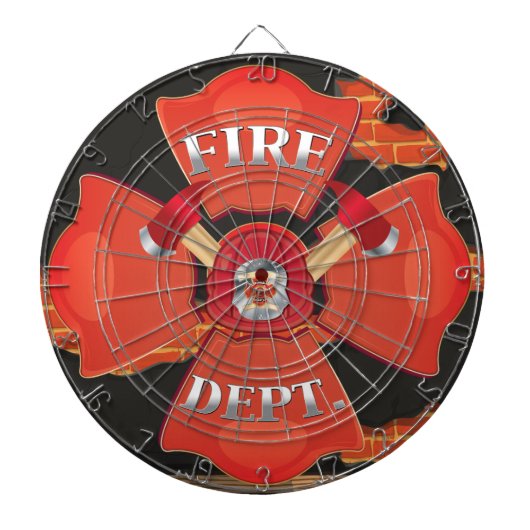 Feuerwehr Logo Dartscheibe (vorne)