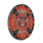 Feuerwehr Logo Dartscheibe (Vorderseite Links)