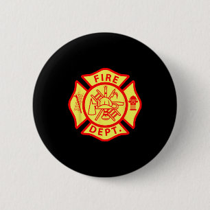 Feuerwehr-Logo Uniformer Feuerwehrmann-Symbol Feue Button