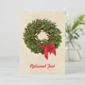 Feuerwehr mit Gold-Hufeisen & Red Bow Custom Einladung (Stehend Vorderseite)