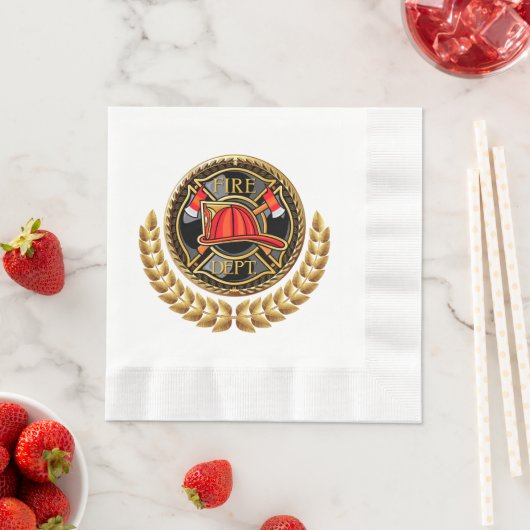 Feuerwehr Napkin Serviette (Beispiel)