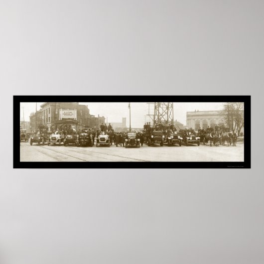 Feuerwehr Niagara Foto 1921 Poster (Vorne)