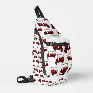Feuerwehr-Oldtimer-Muster, Crossbody Bag