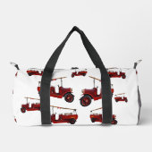 Feuerwehr-Oldtimer-Muster, Duffle Bag (Vorderseite)