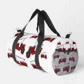 Feuerwehr-Oldtimer-Muster, Duffle Bag (Rechte Ecke)