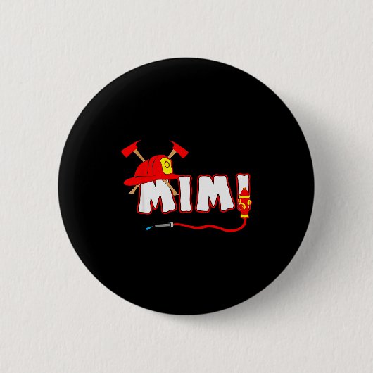 Feuerwehr-Oma-Shirt Feuerwehr Hydrant Button (Vorderseite)