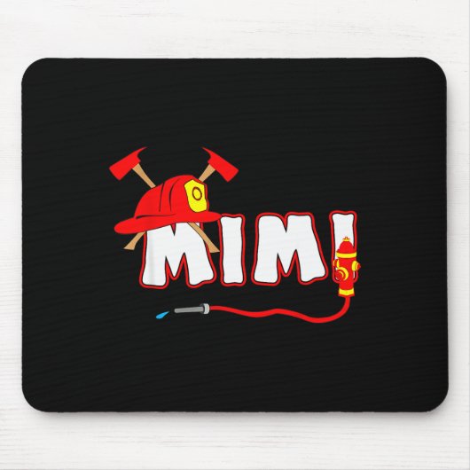 Feuerwehr-Oma-Shirt Feuerwehr Hydrant Mousepad (Vorne)