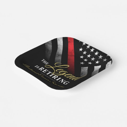 Feuerwehr Pappteller (Gewinkelt)