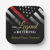 Feuerwehr Pappteller (Vorderseite)