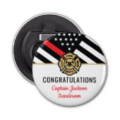 Feuerwehr Party für das Ruhestand von Feuerwehrleu Flaschenöffner (Vorderseite)