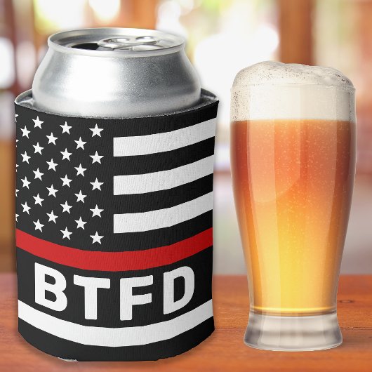 Feuerwehr Personalisiert dünne rote Linie kann koc Dosenkühler