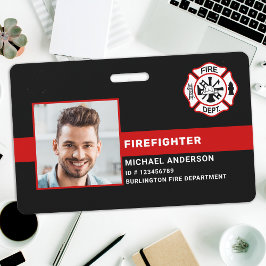 Feuerwehr Personalisiertes Foto Feuerwehrmann-ID Ausweis